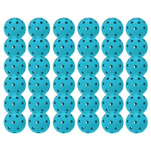 6 Pack Sports Outdoor Pickleballs - 40 Pickleball Balls - USA Pickleball Balls (USAPA) Approved - Official US Open Ball - color: Sky Blue, style: 36 - Pack