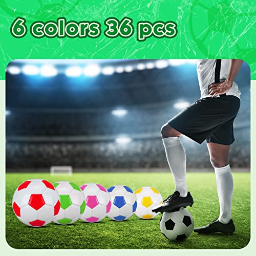 WILLBOND 36 Pcs Traditional Soccer Balls Bulk Size 2, 3, 4, 5 Soccer Ball for Indoor Outdoor Game Practice Training Sport Gift for Adults Players - size: Size 5