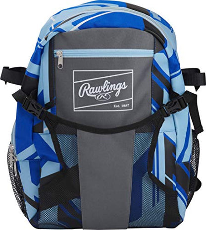 Rawlings | REMIX Backpack Equipment Bag | T-Ball & Youth Baseball / Softball | Royal - color: Royal, size: Youth