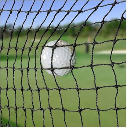 10ft, 15ft, 25ft Sports Practice Netting Sturdy Net Hitting Throwing Pitching Net 150LB Impact Hit Tested Nylon Mesh Netting for Golf, Baseball, Softball, Hockey, Soccer, LAX - size: 10ft x 10ft