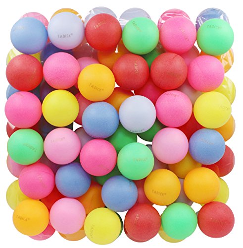 50 Pack Ping Pong Balls Assorted Color Washable Plastic Table Tennis Ball