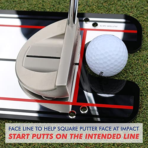 Genuine EyeLine Golf Alignment Putting Mirror - Top Training Aid on The PGA Tour - See Rapid Improvement - Helps Beginner, Junior, and Scratch Golfers - color: Classic Putting Alignment Mirror - SMALL