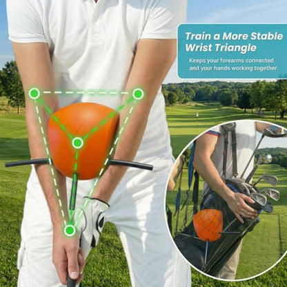 Connector Golf Swing Trainer for Posture Correction and Arm Alignment, Golf Training Aid for Proper Swing Mechanics, Golf Swing Ball Training, Golf Connector Ball Practice, All Skill Levels