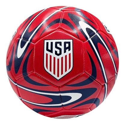 Icon Sports Officially Licensed US Soccer Federation Soccer Ball - color: USSF188BL-Red, size: 5