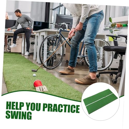 SUPVOX Indoor Golf Practice Mat Thick Gold Pad Cushion for Swinging Training Floor Protection Hitting Mat for Home Office Use Indoor Golf Swing Pad Without Tee