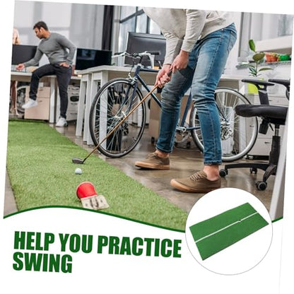 SUPVOX Indoor Golf Practice Mat Thick Gold Pad Cushion for Swinging Training Floor Protection Hitting Mat for Home Office Use Indoor Golf Swing Pad Without Tee