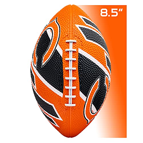 Franklin Sports NFL Team Footballs - Rubber Youth Mini Balls for All Teams - Kids 8.5" Football + Air Pump Sets - Official NFL Licensed - style: Chicago Bears