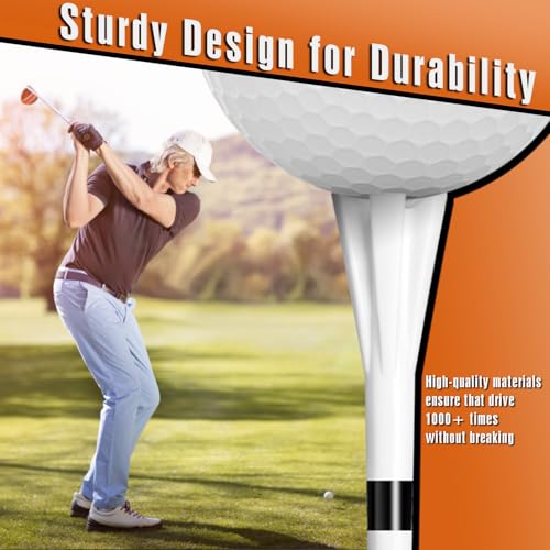 Professional 3-1/4” Golf Tees Reduces Friction & Side Spin - Choose 72 Pack,150 Pack or 200 Pack - color: 120 Pack 3-1/4" with 1-1/2" Mixed Size
