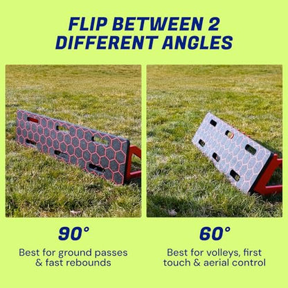 VETRA Soccer Rebounder Board - Heavy Duty Portable Soccer Wall & Passing Board with Sandbags - Indoor & Outdoor Soccer Training Equipment & Summer Solo Practice, Ball Control & Shooting