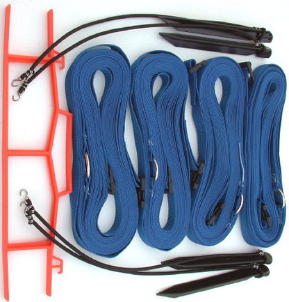 Home Court 1-inch Adjustable 8-Meter (26.3' x 52.6')" Short Court Sand Setup Line for Traditional Volleyball Courts and Full Court for Beach Volleyball - M817AS (Blue) - color: Blue