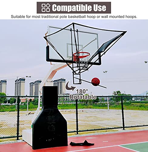 Basketball Shot Returner, Basketball Shooting Rebounder for Hoop, Basketball Return Net Attachment
