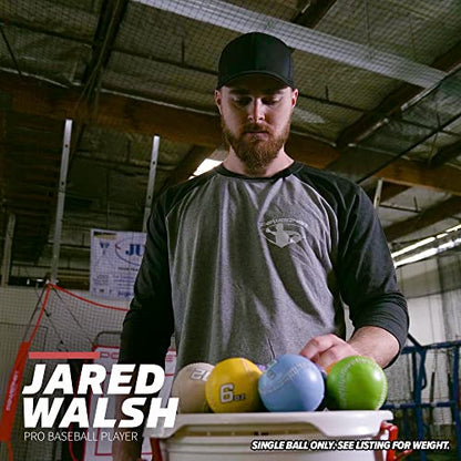 PowerNet Weighted Ball, Baseball Training Equipment for Improving Throwing Velocity and Strength for Pitching, Training Balls Sold Individually, 3 oz - 12 oz