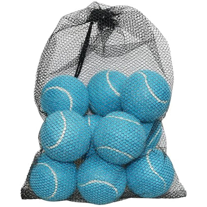 URBEST Tennis Ball, 10PCS Training Tennis Balls, Comes with a Net Bag for Easy Carrying, Beginner Training Tennis Balls, Pet Dog Exercise Ball - color: Blue