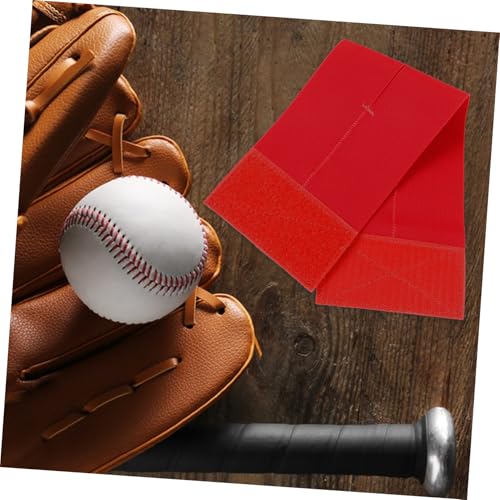Baseball Glove Wrap Band Softball Mitt Shaper with Elastic Design for Formation Breathable Open Structure Fits All Red Color