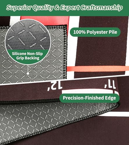 Golf Putting Mat 20 in X 10 ft Professional Golf Mat with Distance Markers Non-Slip Putting Matt for Indoors Home Office Backyard Practice Supplies
