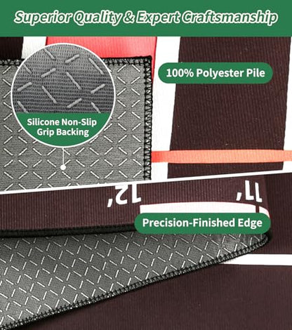 Golf Putting Mat 20 in X 10 ft Professional Golf Mat with Distance Markers Non-Slip Putting Matt for Indoors Home Office Backyard Practice Supplies