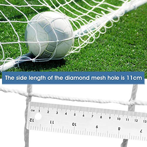 Greensen Youth Soccer Goal Set Sports Soccer Goal Set Sports Soccer Goal Net, Football Replacement Goal Post Netting Full Size for Lacrosse and Soccer - size: 12X6FT