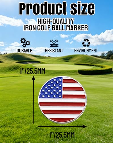 50 Pcs Golf Ball Markers, Markers Assorted Patterns Value Gift Set Mark Golf Divot Tool Accessories for Men Weman Golfers