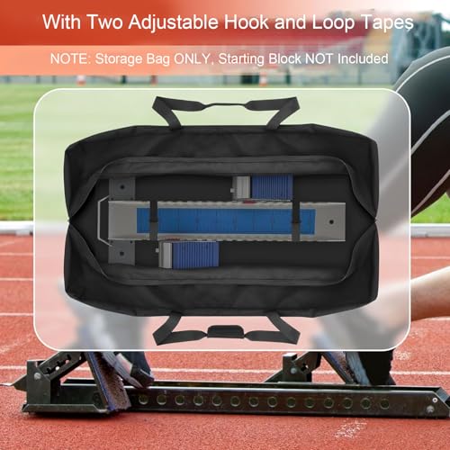 Storage Bag, Water Proof Oxford Fabric Block Track Field with Carry Bag 2 Zip Carry with Adjustable Straps, Handle Duffel for Athletics Plastic Runway Cinder