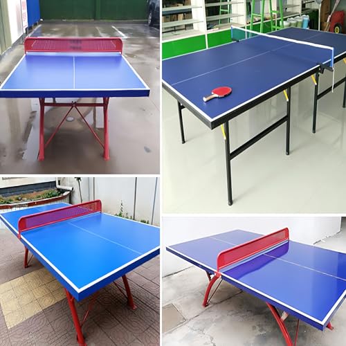 Table Tennis Net, Outdoor Table Tennis Red Metal Iron Grid, Pingpong Countertop Separator for Courtyard, Park
