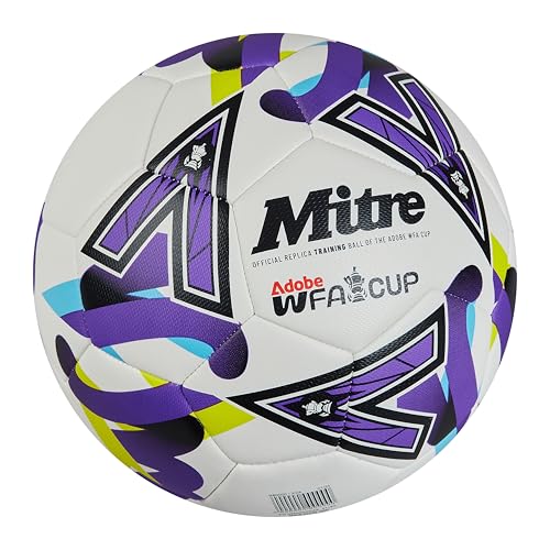 Mitre Unisex Training Womens FA Cup Football | High Performance Training Ball | Extra Durable Design, Ball