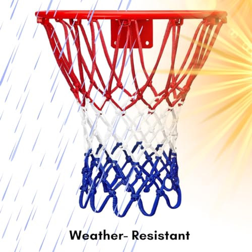 SperoPro Basketball Net - 7.16 Oz Professional Basketball Net Replacement Outdoor All Weather Anti Whip - Heavy Duty Basketball Hoop Net Replacement for Indoor or Outdoor Rim