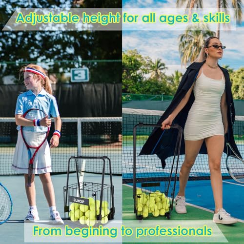 Portable Pickleball & Tennis Ball Hopper - Pickleball Collector Retriever Basket Carrier Gatherer Picker Container for Picking and Storage Training Tool for Ball - size: Large