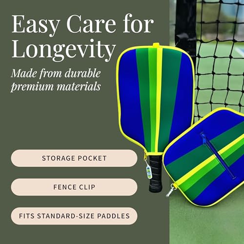 Vlasic Pickles Pickleball Accessories Gift Set, Pickleball Paddle Cover, Sports Cooling Towel and Bag Strap, Vlasic Pickle-Themed for Pickleball Players - color: Paddle Cover