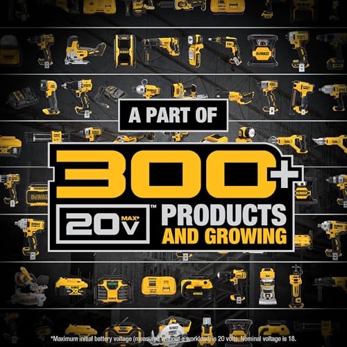 DEWALT Tire Inflator Portable Air Compressor 20V MAX, Car Air Pump with Automatic Shut Off, LED Light, Tool Only (DCC020IB)