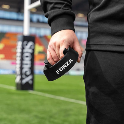 FORZA Football Placekicker Kicking Tee – Placekicker’s Aim & Accuracy Training Tool Football/Rugby | Black Plastic Football Kicking Tee | Football Kicker Training Equipment