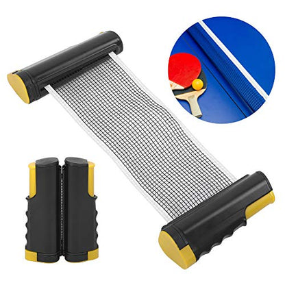 Table Tennis Net Rack, Retractable PingPong Paddle Net 170cm/66.9in Table Tennis String Tension Equipment for Game Table Accessories