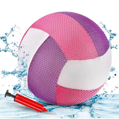 Threan 8.5 Inch Waterproof Pool Volleyball with Grip Technology Water Beach Pool Volleyball for Adults Outdoor and Indoor Activities