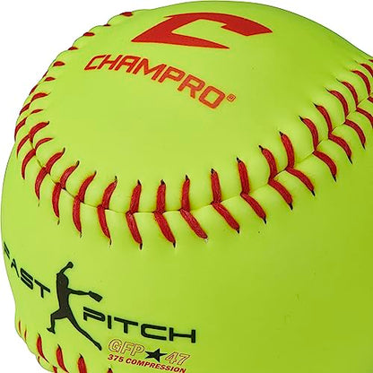 Champro Recreational Fast Pitch Softballs with Durahide Cover 12 PK - size: 12"