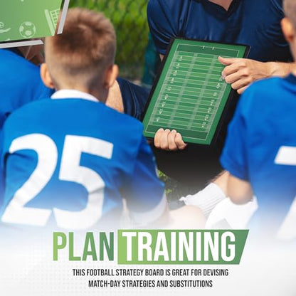 ZPU Dry Erase Coaching Board, Magnetic Coaches Clipboards, Portable Foldable Tactics Board with Dry Erase Marker Pen and Magnets – Basketball, Football, Soccer, Hockey