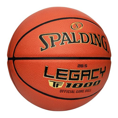 Spalding Legacy TF-1000 Indoor Game Basketballs, Moisture Wicking Microfiber Composite Cover, High School & College Approved