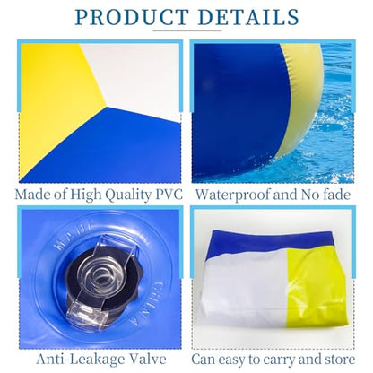 60 Inch Giant Inflatable Beach Volleyball Balls Large PVC Jumbo Beach Sports Balls Toys for Outdoor Activity Party Favors