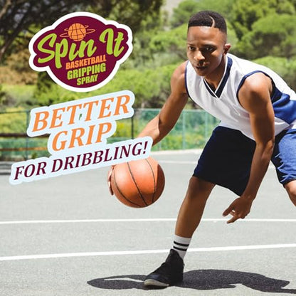 Spin-iT Basketball Grip Spray 4 oz - Ultimate Spray for Shoes & Enhanced Hand Grip