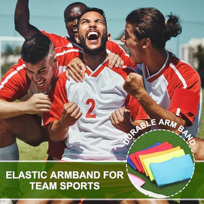 PATIKIL Soccer Captain Armband, Captain Arm Bands for Soccer Elastic Captain Arm Band Sports Captain Armband - color: Light Yellow