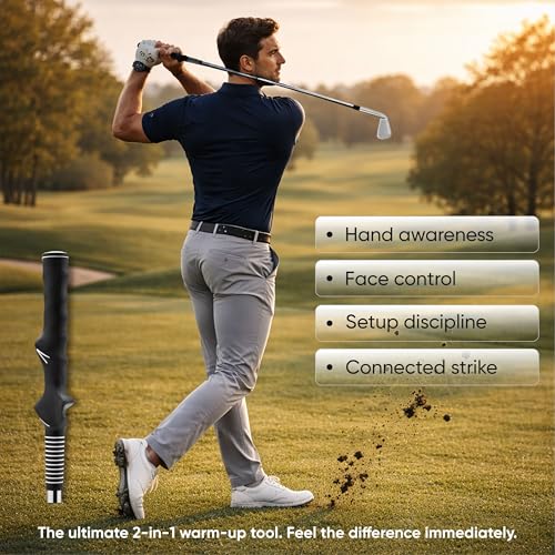 PureGrip™ Golf Training Aid Club – Right-Handed Swing Trainer with Small Club Head and Molded Grip for Consistency and Accuracy – Improve Muscle Memory, Grip Position, and Swing Tempo