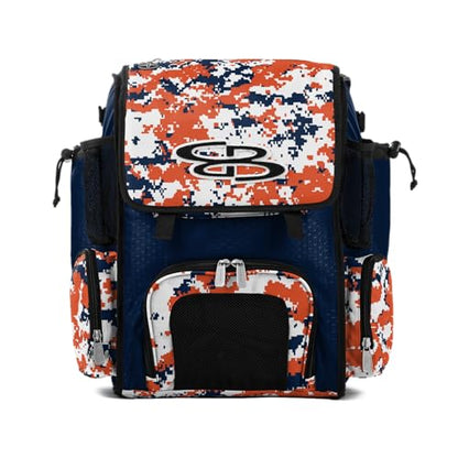 Boombah Mini Superpack Bat Bag PS-9014-3001C23 Digital Camo Navy/Orange - color: Navy/Orange_C23