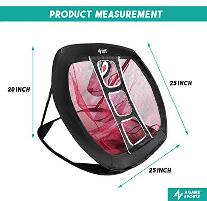 Golf Chipping Net with Mat - Practice Net for Backyard & Indoor/Outdoor Swing Training