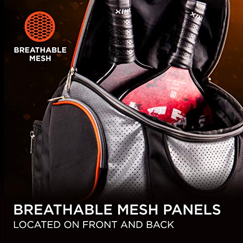 Onix Pickleball Durable Backpack is Designed to Carry Paddles, Balls, Apparel, and Water Bottles - color: Durable Backpack, size: Backpack