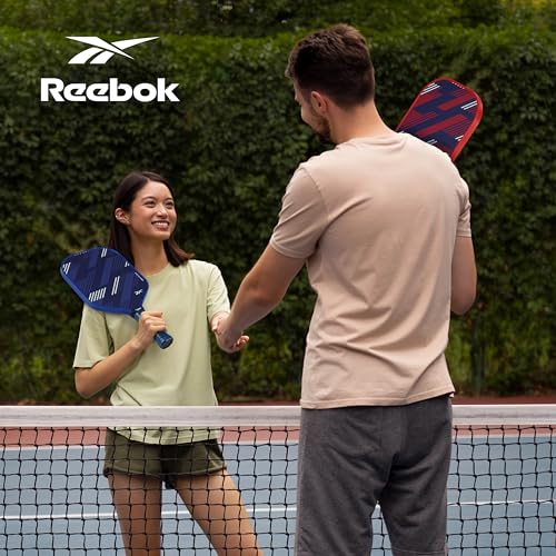 Reebok - Pickleball Set for 2 Players, Includes 2 Paddles with Cushion Grip and 2 Light-Up Balls, Perfect for Night Play, Durable, Engineered for Sports Enthusiasts