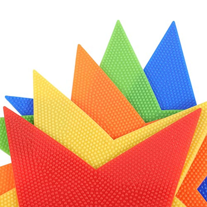 BESPORTBLE 5pcs Markers for Football Training Non- Floor Markers for Soccer Drills Gym and Sports Courts and Smooth Edges