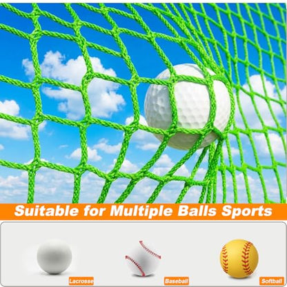 Gagalileo Golf Net for Hitting Cage - High Impact Replacement Practice Netting Easy Assemble Durable Nylon PE Blend for Backyard Indoor Garage Driving Chipping Training 10x10ft to 10x40ft
