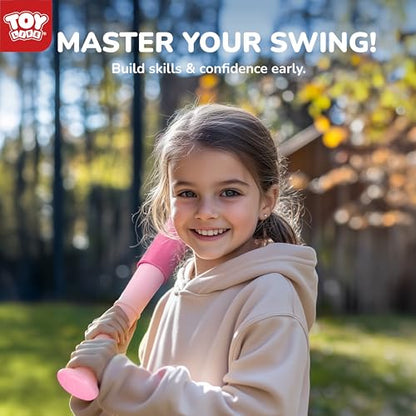 TOY Life T Ball Set for Kids 3-5 5-8, Toddler Baseball Set for Girls, T Ball Stand Sets with Baseball Glove, Tball Bating Tee Outdoor Indoor Toys for Toddler Girls - style: Glove, Tee, Bat & 6 Balls