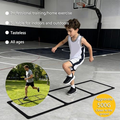 Rulbelok Compact Portable Speed Ladder for Balance Drills Suitable All Ages Easy Carry Thin Sports Ladder