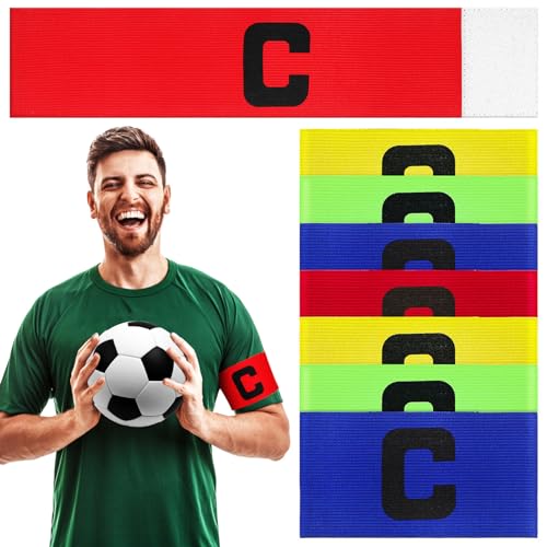 Sosoport Sports Captain Arm Signs 8 Pcs Football Team Armbands Fine Craftsmanship for Soccer Football Games