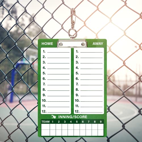 WISYOK Double-Sided Dry Erase Clipboard for Coaches, Baseball, Softball Lineup Board with Marker - style: Baseball
