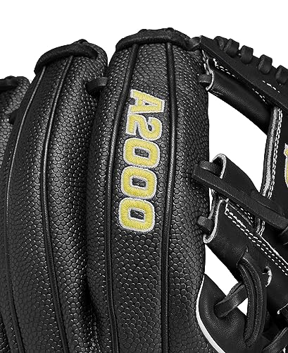 Wilson A2000 - color: Black/White/Yellow, size: 11.5"